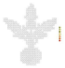 Pixel yellow radish color by number