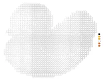 Pixel yellow rubber duck color by number