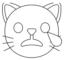 Плаче кіт emoji