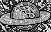 Планета zentangle