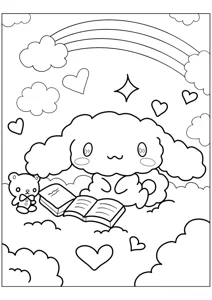 Плюшевий Синаморол з книгою