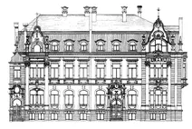 Подвійна вілла, kaiser-friedrich-straße 11/13, бонн: вуличний фасад, 1903