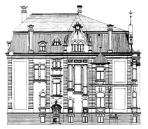 Подвійна вілла, kaiser-friedrich-strasse 11/13, бонн: лівий боковий фасад, 1903