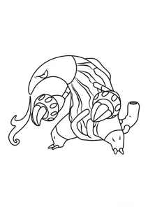 Розмальовка «Покемон Хітмор #0631»: роздрукувати, завантажити