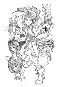 Постійні персонажі манги “final fantasy ix