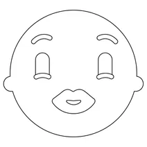 Поцілунок обличчя смайли