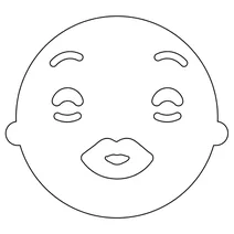 Поцілунок з відкритими очима обличчя emoji