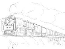 Потяг американської залізничної мережі union pacific railroad
