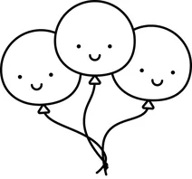 Повітряні кулі kawaii
