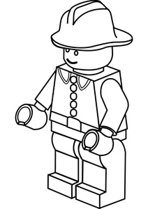 Пожежник з серії lego city