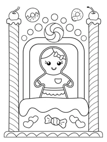 Пряникова донечка у вікні