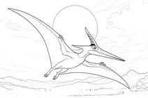 Pteranodon longiceps in flight