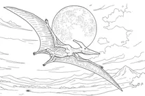 Pterodactyl in flight