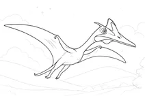 Pterodactylus in flight
