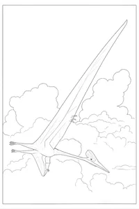 Quetzalcoatlus northropi in flight