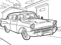 Ретро chevrolet bel air