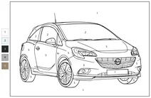 Розфарбуй за номерами: opel corsa