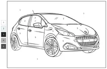Розфарбуй за номерами: peugeot 208