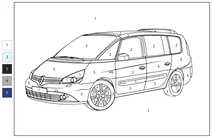 Розфарбуй за номерами: renault espace