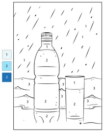 Розфарбуй за номерами: вода