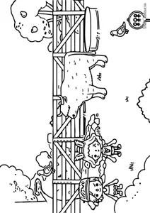 Розмальовка «Розмальовка ферми Току Лайф Ворлд»: роздрукувати, завантажити
