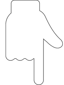 Рука вказує вниз emoji
