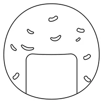 Рисовий крекер emoji