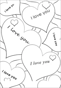 Сердечка з написом i love you