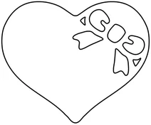 Серце зі стрічкою emoji