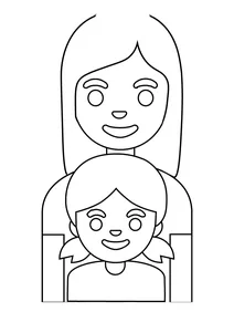 Сім’я жінка та дівчина emoji
