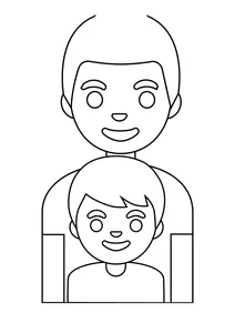 Сім’янин і хлопчик emoji