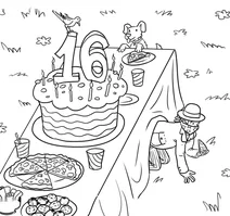 Sixteenth birthday picnic party