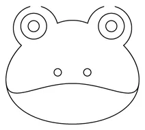 Смайли для обличчя жаби