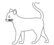 Смайли з боку кота
