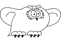 Смішна сніжна сова