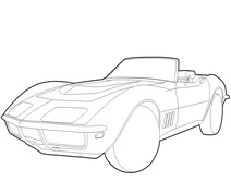 Спорткар chevrolet corvette