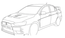 Спорткар mitsubishi lancer evolution x