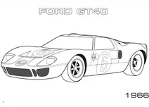 Спортивный автомобіль 1966 ford gt40