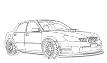 Спортивный седан-хетчбек subaru impreza wrx sti