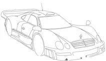 Спортивне авто mercedes-benz clk gtr