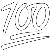 Сто очок emoji