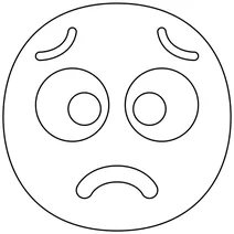 Стурбоване обличчя emoji