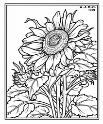 Sunflower (1919) by julie de graag