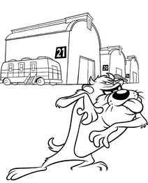 Тасманійський диявол з серії looney tunes