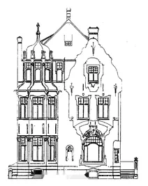 Tempelstrasse 6, бонн: вуличний фасад, 1899