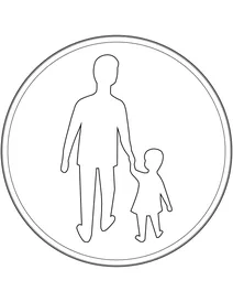 Тільки пішоходи — знак у швеції