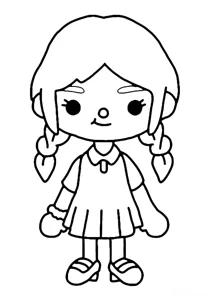 Toca Boca дівчина з косами