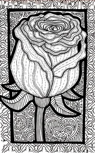 Троянда zentangle