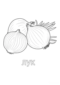Розмальовка ««Три цибулини»»: роздрукувати, завантажити