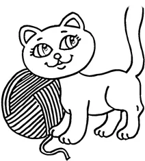 У котка є клубок